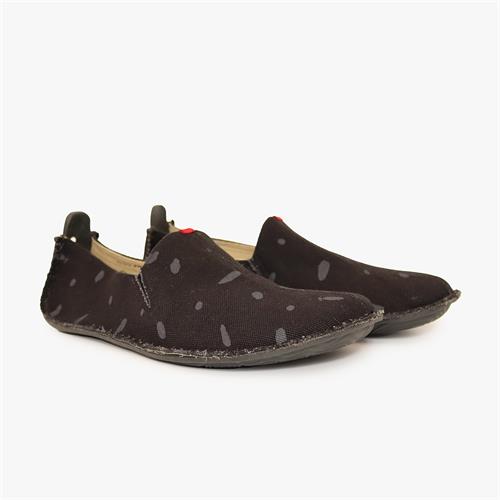 Vivobarefoot ABABA CANVAS SWIPE Slip On Heren Zwart | HEXWVSO-15