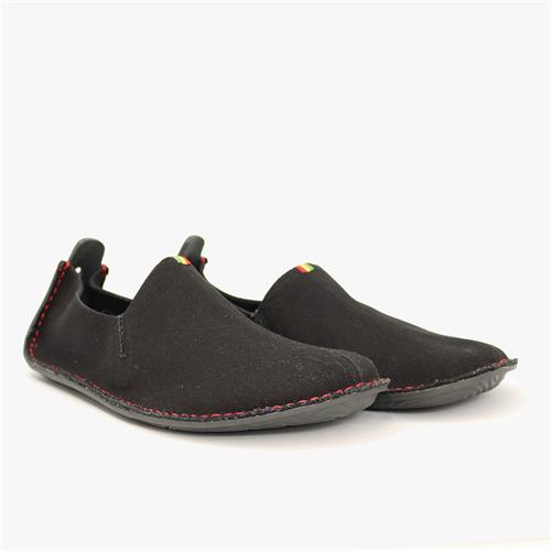 Vivobarefoot ABABA CANVAS Slip On Dames Zwart | YQOKNCG-19