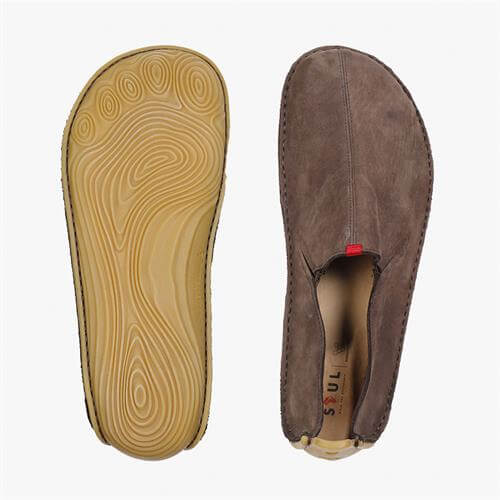 Vivobarefoot ABABA LEATHER Slip On Dames Bruin | AEXRJNH-13