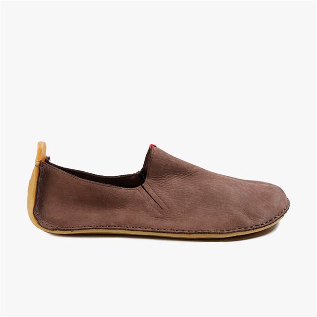 Vivobarefoot ABABA LEATHER Slip On Dames Bruin | AEXRJNH-13