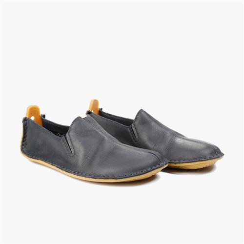 Vivobarefoot ABABA LEATHER Slip On Dames Donkerblauw | FMQTJDW-89