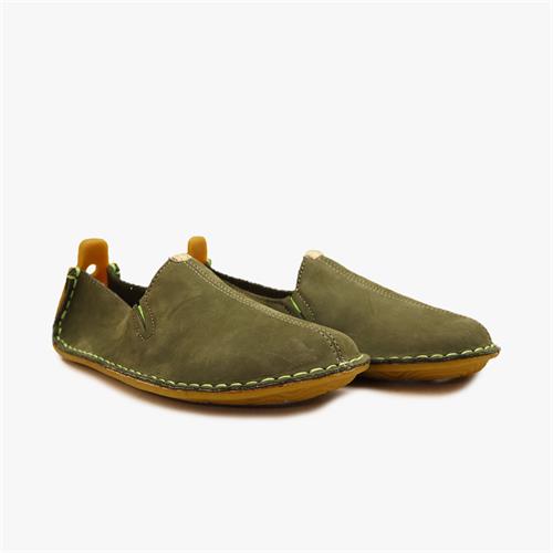 Vivobarefoot ABABA Slip On Kinderen Brown/Green | SFMYOHC-59