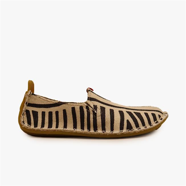 Vivobarefoot ABABA ZEBRA Slip On Kinderen Beige/Black | NXJDYSM-92