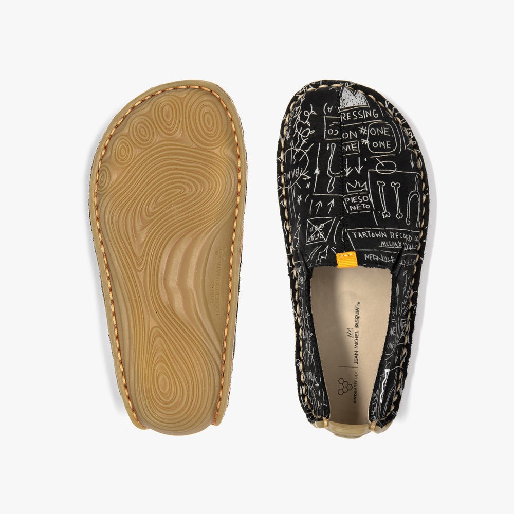 Vivobarefoot Ababa Basquiat Slip On Kinderen Zwart | PNQFLIM-43