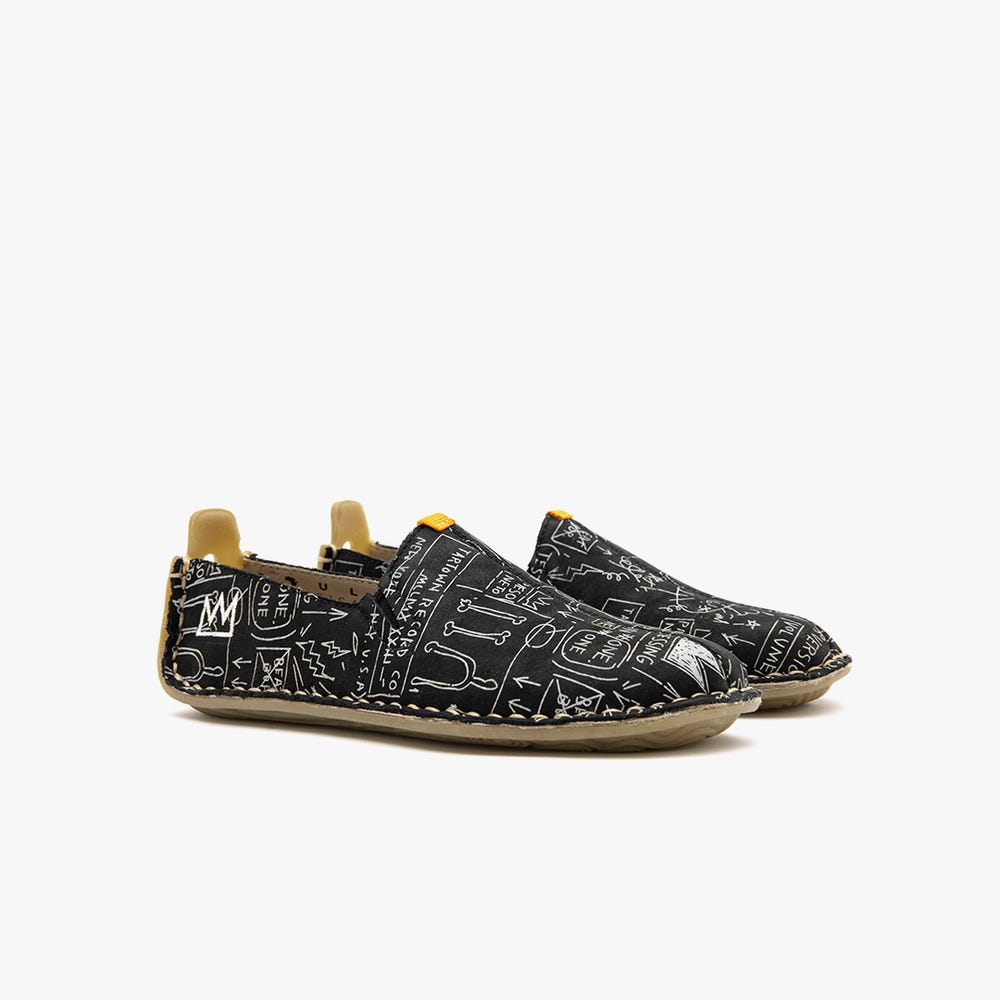 Vivobarefoot Ababa Basquiat Slip On Kinderen Zwart | PNQFLIM-43