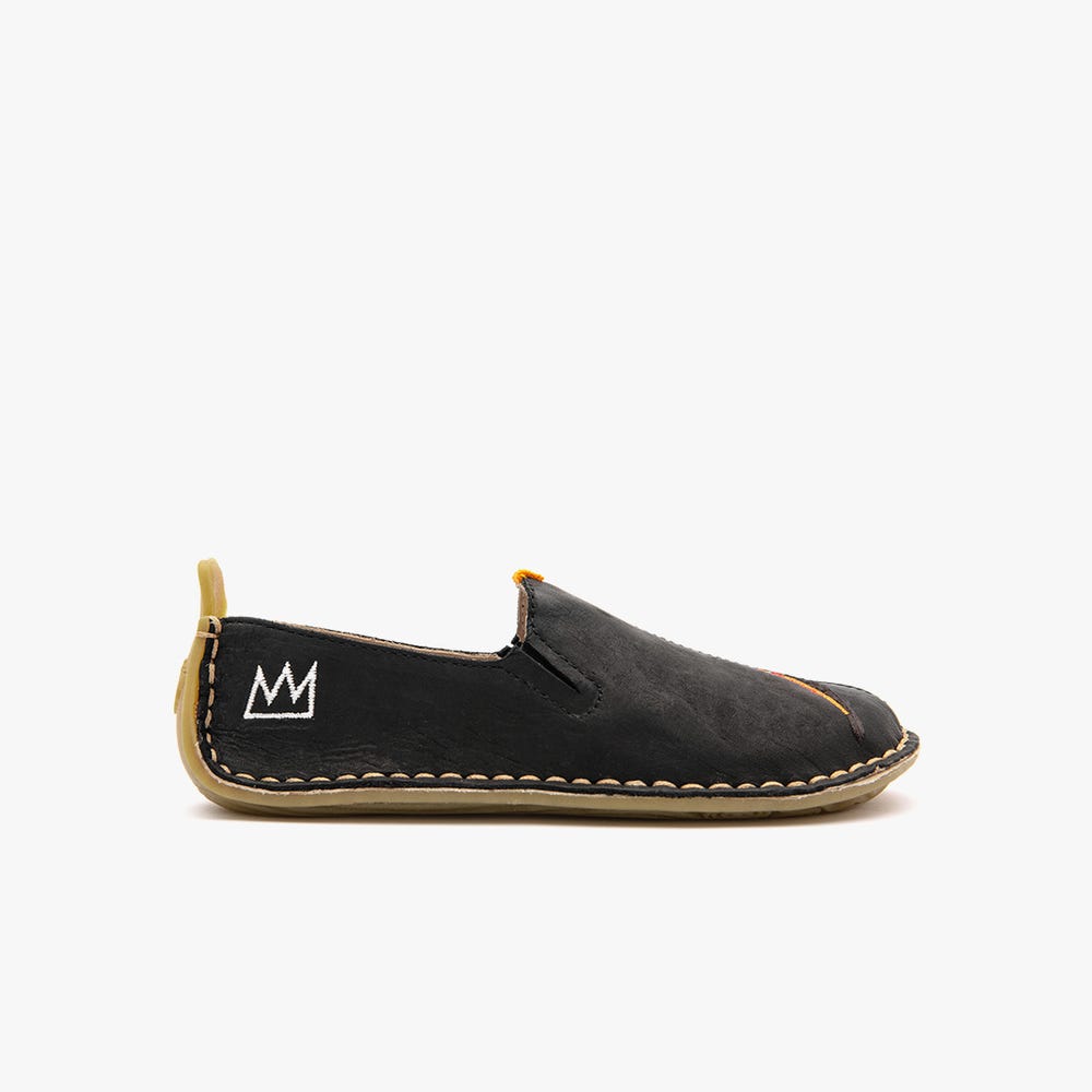 Vivobarefoot Ababa Basquiat Slip On Kinderen Zwart | XQGTHJO-84