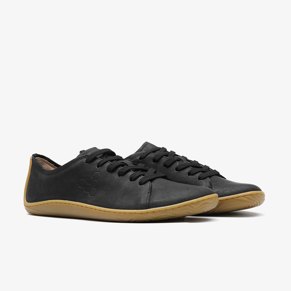 Vivobarefoot Addis Sneakers Dames Zwart | UIHNVFP-28