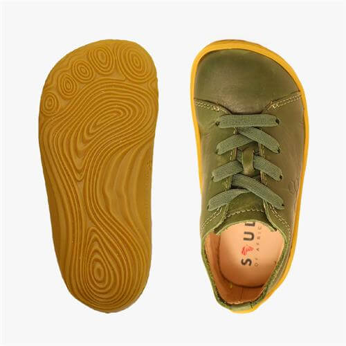 Vivobarefoot Addis Sneakers Kinderen Brown/Green | SORJCLQ-36