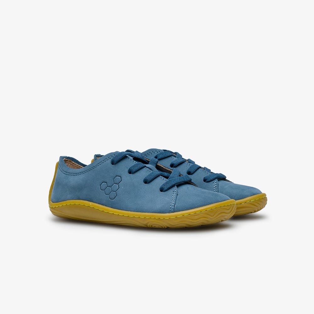 Vivobarefoot Addis Sneakers Kinderen Indigo | NDTQSKU-31