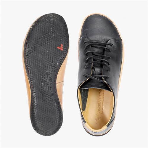 Vivobarefoot BANNISTER Tennisschoenen Heren Zwart | HDXIZLB-19