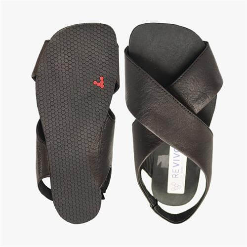 Vivobarefoot DUO Sandalen Dames Zwart | RDBALMH-46