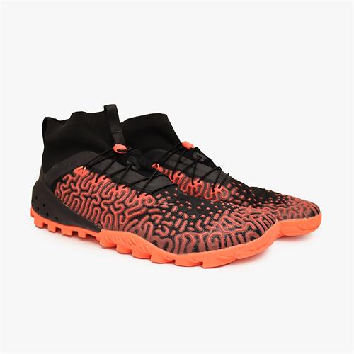 Vivobarefoot ESC TEMPEST Trailschoenen Heren Black/Coral | TILODHX-41