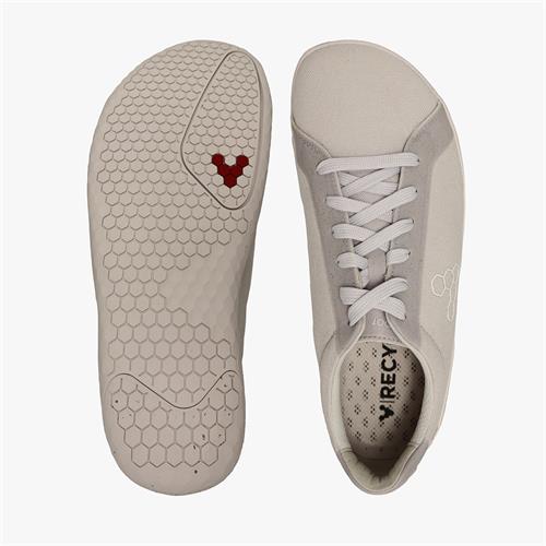 Vivobarefoot GEO COURT ECO Sneakers Dames Grijs | CFPINBM-38