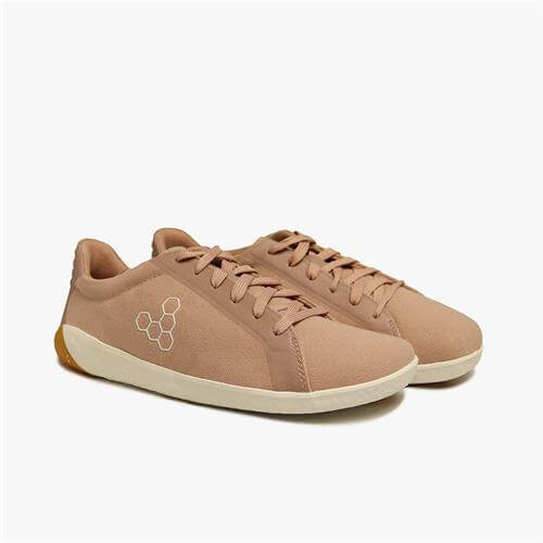 Vivobarefoot GEO COURT ECO Sneakers Dames Pink/Grey | CQBYDNJ-60