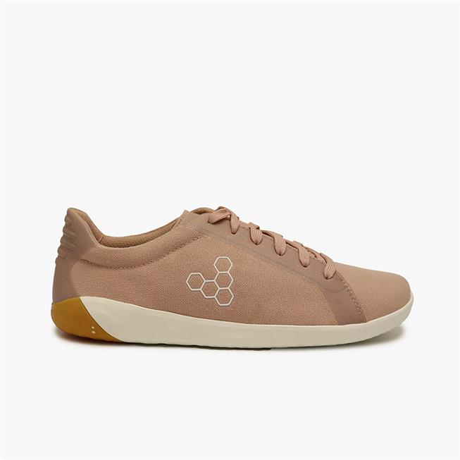 Vivobarefoot GEO COURT ECO Sneakers Dames Pink/Grey | CQBYDNJ-60