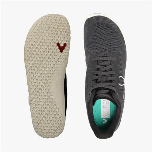 Vivobarefoot GEO RACER II Sneakers Dames Obsidian | DACTMLB-51