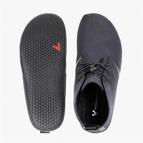 Vivobarefoot GOBI II CANVAS Winterschoenen Dames Zwart | GCIOYPN-09