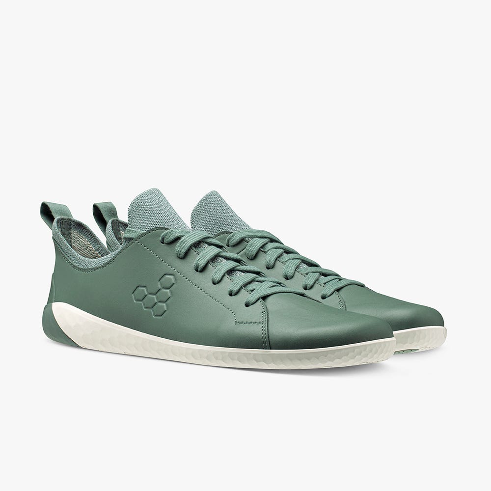 Vivobarefoot Geo Court Knit Sneakers Dames Groen | PHIFLRG-47