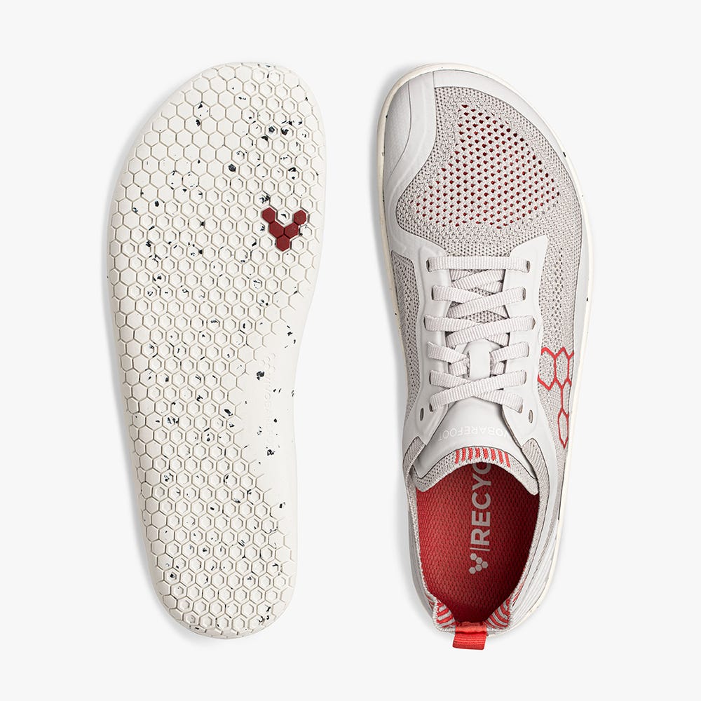 Vivobarefoot Geo Racer Knit Loopschoenen Heren Grijs | ENDAPUQ-83