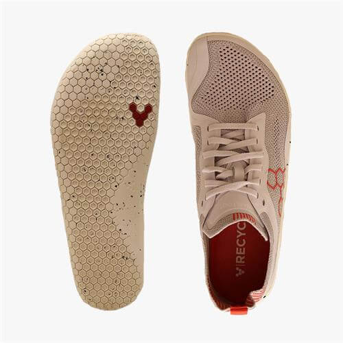 Vivobarefoot Geo Racer Knit Loopschoenen Dames Grijs | JYHQAWK-12