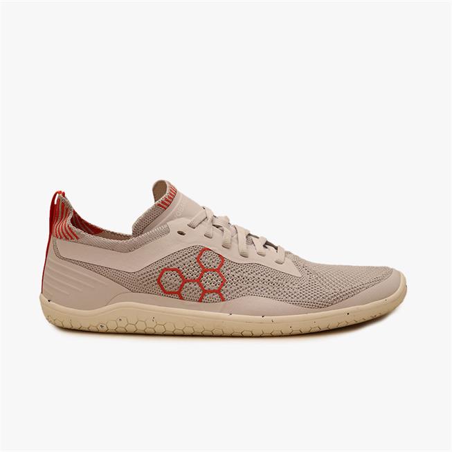 Vivobarefoot Geo Racer Knit Loopschoenen Dames Grijs | JYHQAWK-12