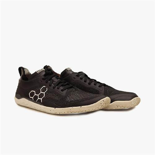 Vivobarefoot Geo Racer Knit Loopschoenen Heren Obsidian | SGBWVXP-23