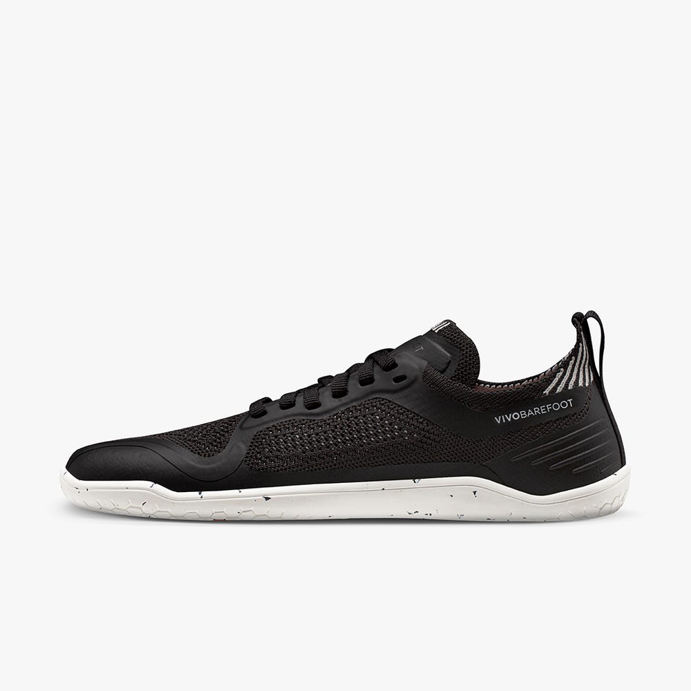 Vivobarefoot Geo Racer Knit Sneakers Dames Obsidian | CTQHEDN-73