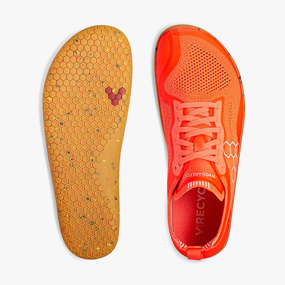 Vivobarefoot Geo Racer Knit Sneakers Dames Oranje | PFIVDXC-19