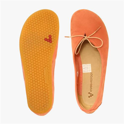 Vivobarefoot JING JING LACE Balletschoenen Dames Oranje | ZPTOLXN-94