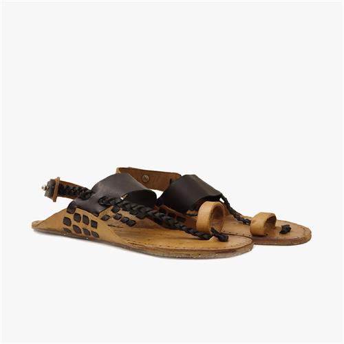 Vivobarefoot KOLHAPURI Sandalen Dames Bruin | POCUFAB-05