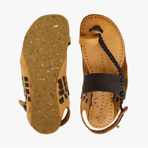 Vivobarefoot KOLHAPURI Sandalen Dames Bruin | POCUFAB-05