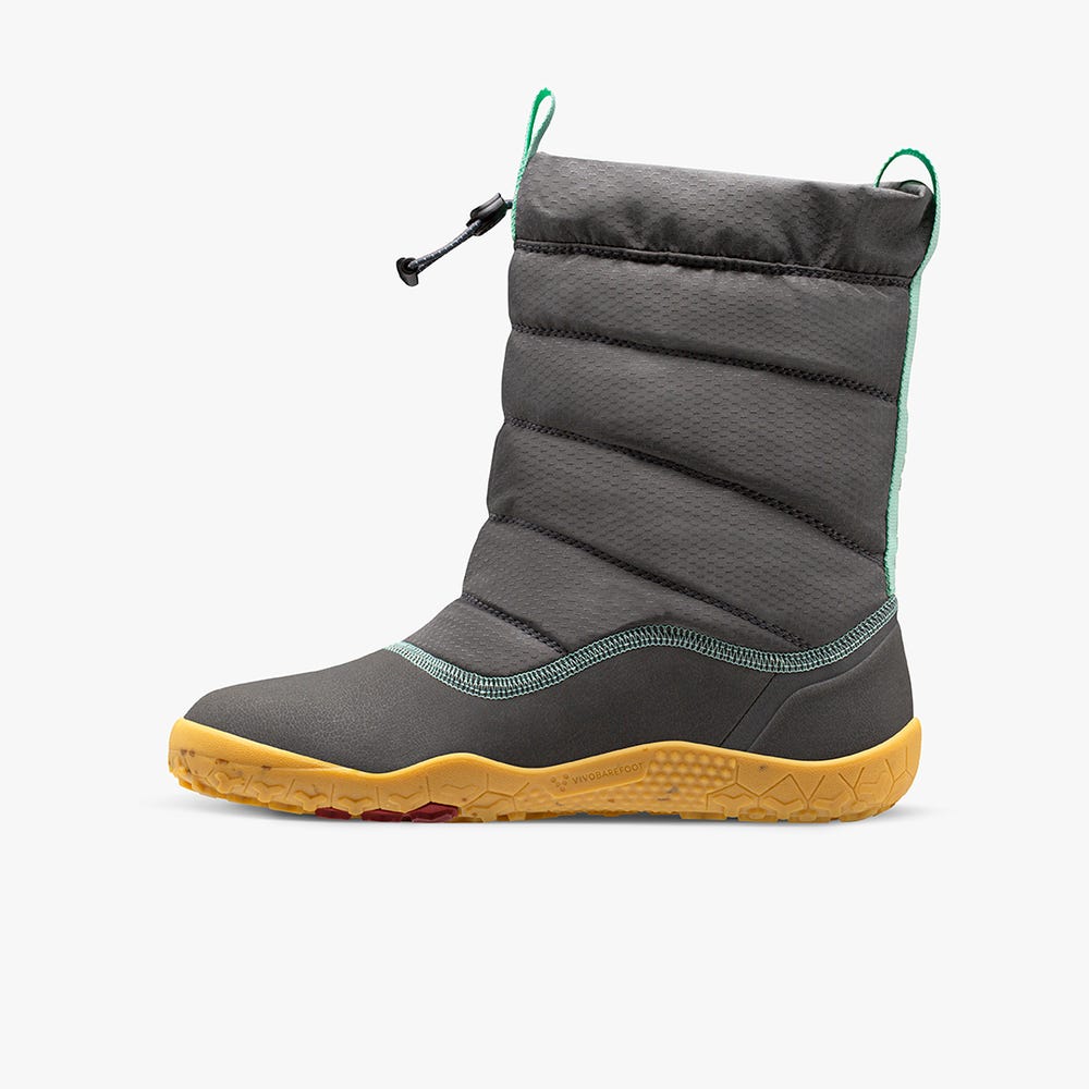 Vivobarefoot Lumi Winterschoenen Kinderen Diepgrijs | DWPVNAS-64