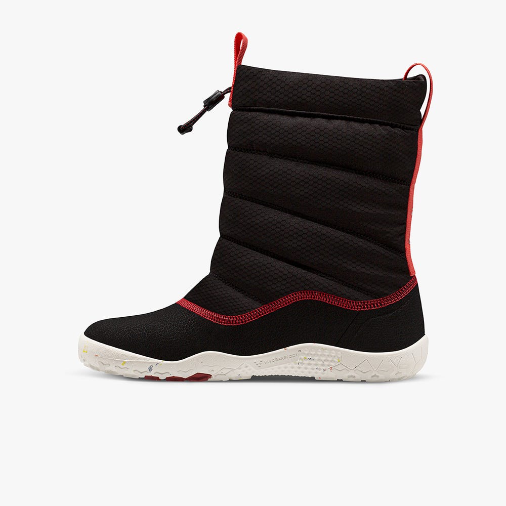 Vivobarefoot Lumi Winterschoenen Kinderen Obsidian | PMBWDEZ-51