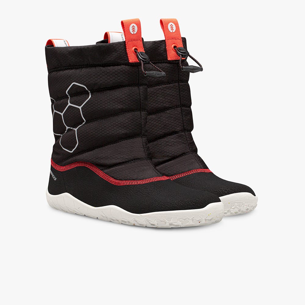 Vivobarefoot Lumi Winterschoenen Kinderen Obsidian | PMBWDEZ-51