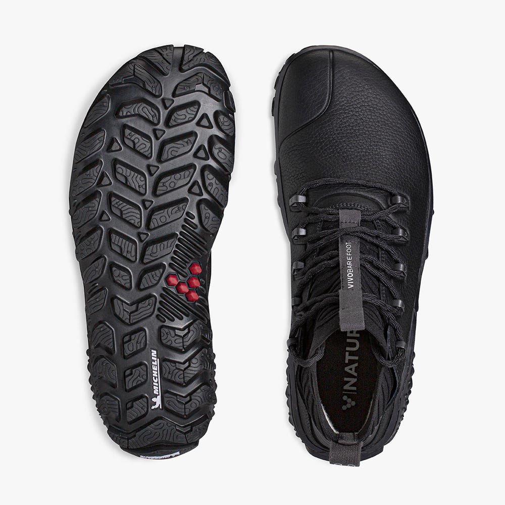 Vivobarefoot Magna Forest Esc Wandellaarzen Heren Obsidian | FNDSLEK-06