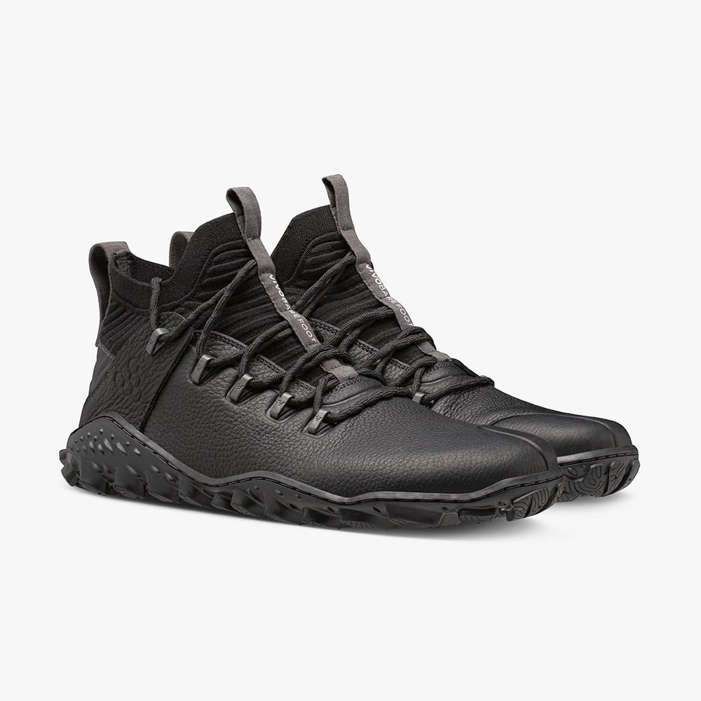 Vivobarefoot Magna Forest Esc Wandellaarzen Heren Obsidian | FNDSLEK-06