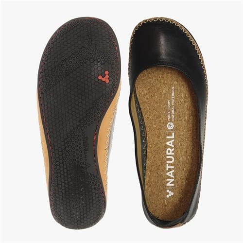 Vivobarefoot OPANKA PUMP Slip On Dames Zwart | KUPGJVT-23