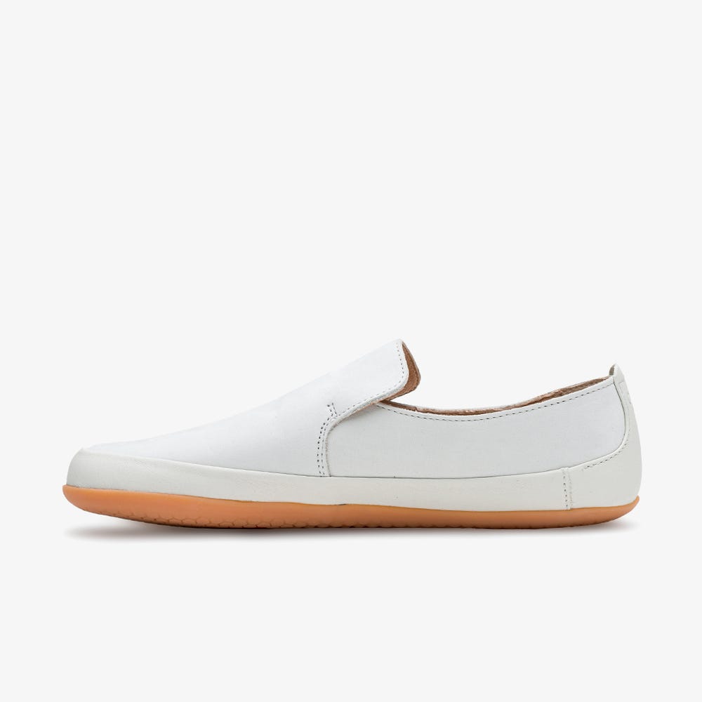 Vivobarefoot Opanka Slip On Dames Wit | MLFUVCN-73