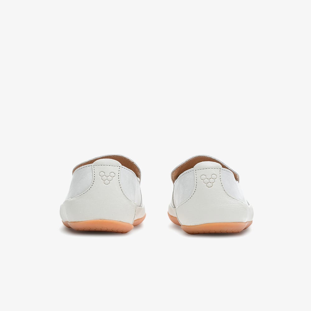 Vivobarefoot Opanka Slip On Dames Wit | MLFUVCN-73