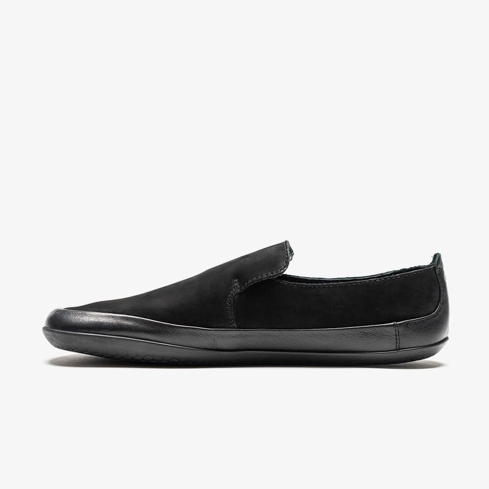 Vivobarefoot Opanka Slip On Dames Zwart | HADBUSP-02