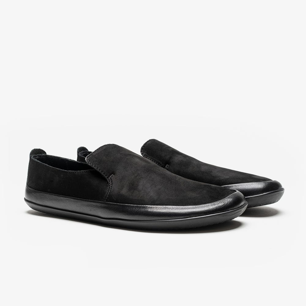 Vivobarefoot Opanka Slip On Dames Zwart | HADBUSP-02