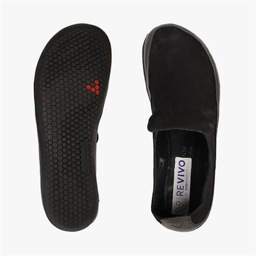 Vivobarefoot Opanka Slip On Dames Zwart | VILPWRB-14