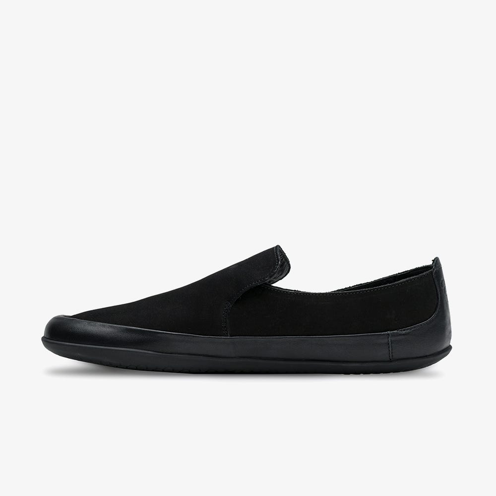 Vivobarefoot Opanka Slip On Heren Zwart | ESYDPMN-34