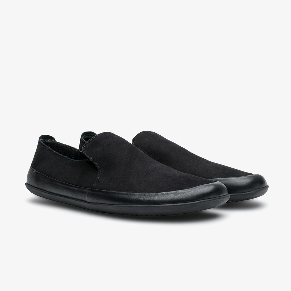 Vivobarefoot Opanka Slip On Heren Zwart | ESYDPMN-34