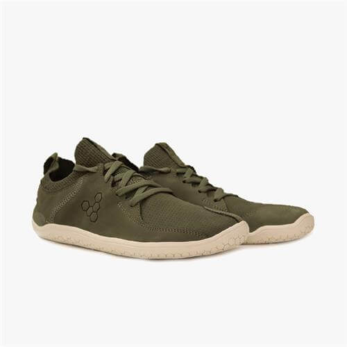 Vivobarefoot PRIMUS KNIT LUX Sneakers Dames Brown/Green | DGCLKBH-40