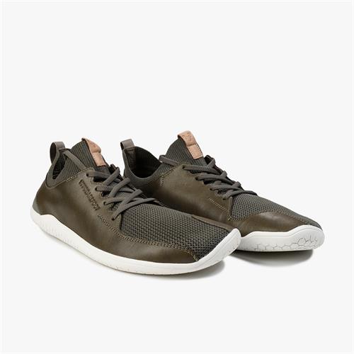 Vivobarefoot PRIMUS KNIT Sneakers Dames Olijfgroen | NEIGQVO-20