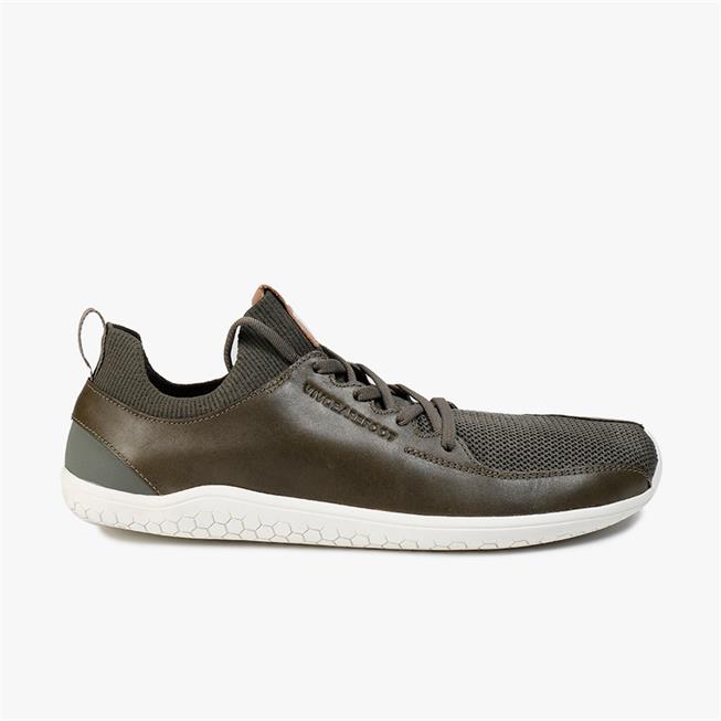 Vivobarefoot PRIMUS KNIT Sneakers Dames Olijfgroen | NEIGQVO-20