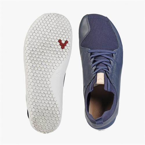 Vivobarefoot PRIMUS KNIT Sneakers Heren Indigo | ZDXUSLK-92