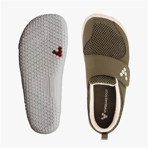 Vivobarefoot PRIMUS Sneakers Kinderen Olijfgroen | VDQXFBY-97