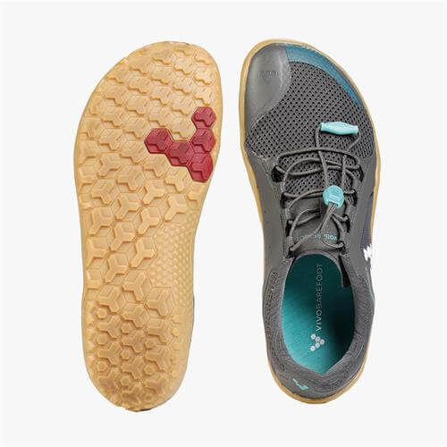 Vivobarefoot PRIMUS TRAIL FG Trailschoenen Dames Grey/Mint | UPYZIKB-85